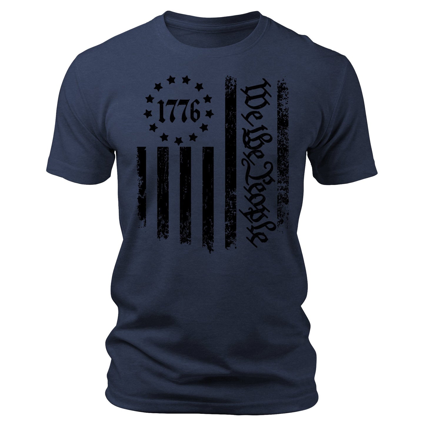 Men's 1776 T-Shirts We The People Patriotic Short Sleeve Crewneck Graphic Tees