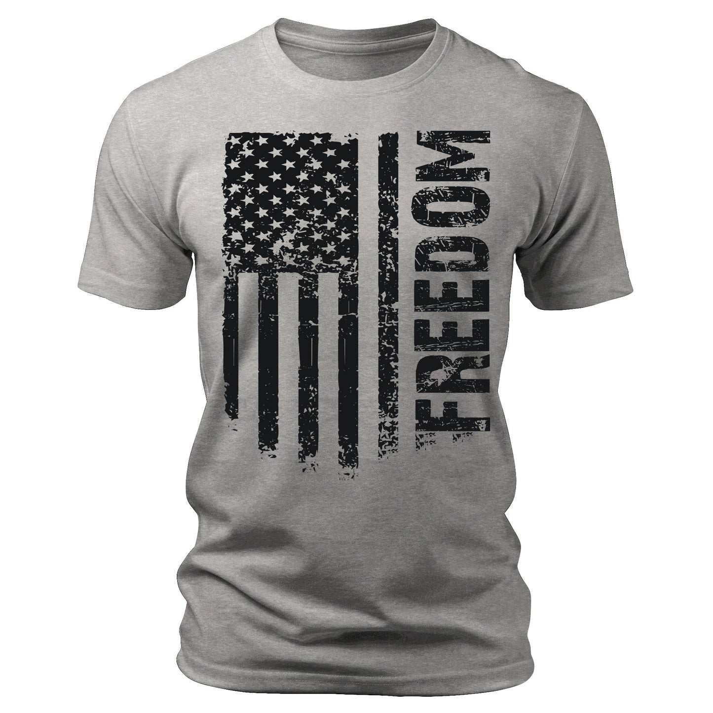 Men's Flag T-Shirts Patriotic Freedom Short Sleeve Crewneck Graphic Tees