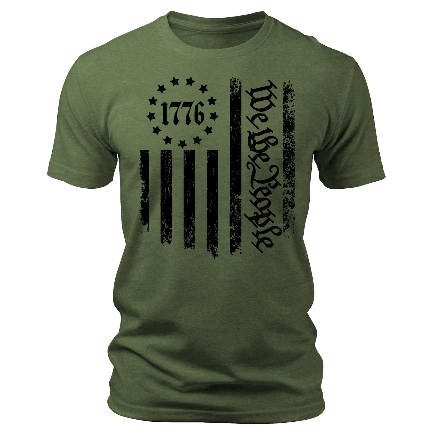 Men's 1776 T-Shirts We The People Patriotic Short Sleeve Crewneck Graphic Tees