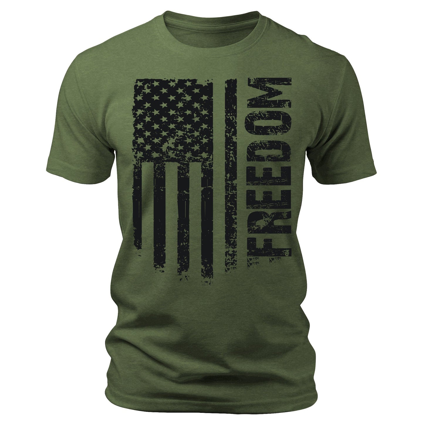 Men's Flag T-Shirts Patriotic Freedom Short Sleeve Crewneck Graphic Tees