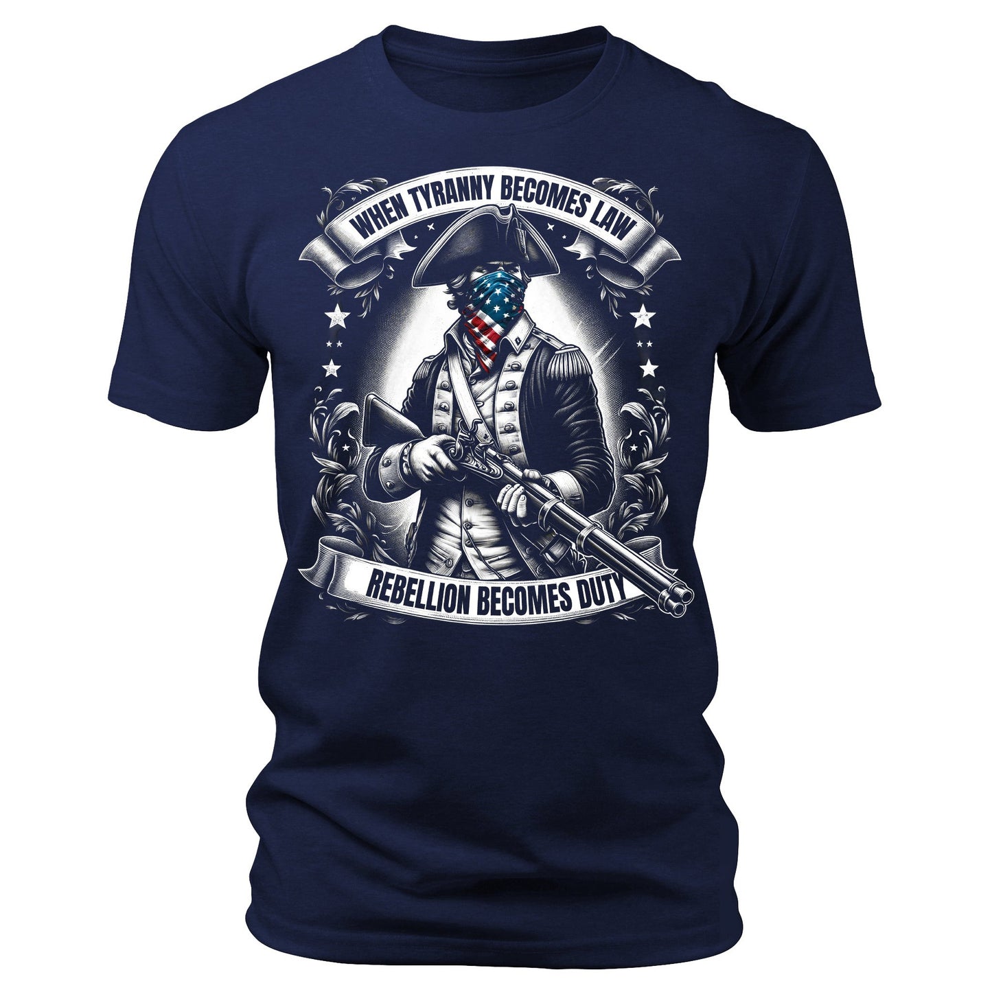 Men's Graphic T Shirts - When Tyranny Becomes Law Short Sleeve Crewneck Shirt