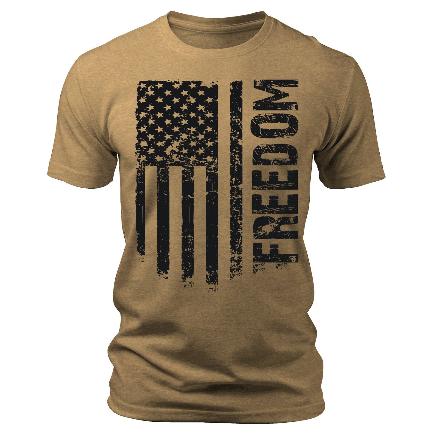 Men's Flag T-Shirts Patriotic Freedom Short Sleeve Crewneck Graphic Tees