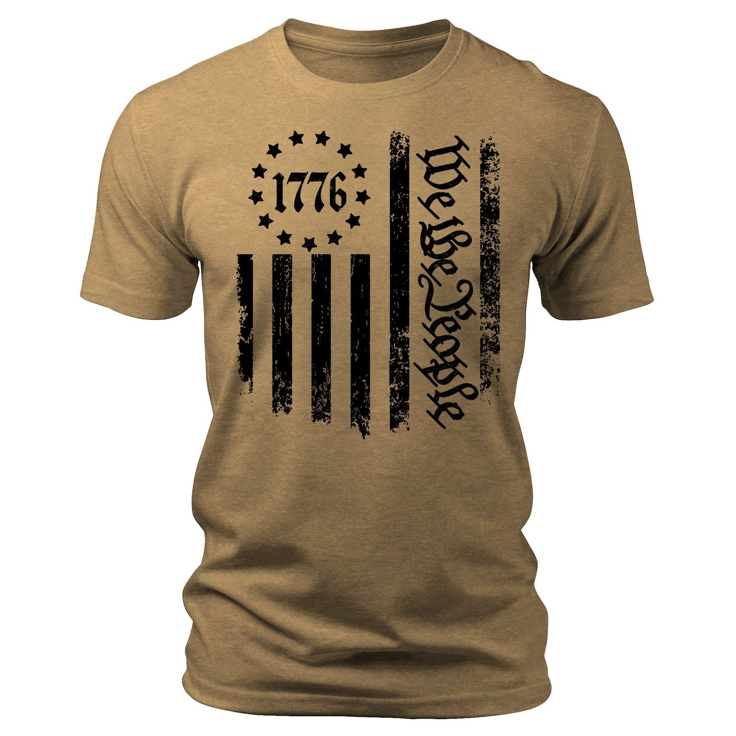 Men's 1776 T-Shirts We The People Patriotic Short Sleeve Crewneck Graphic Tees