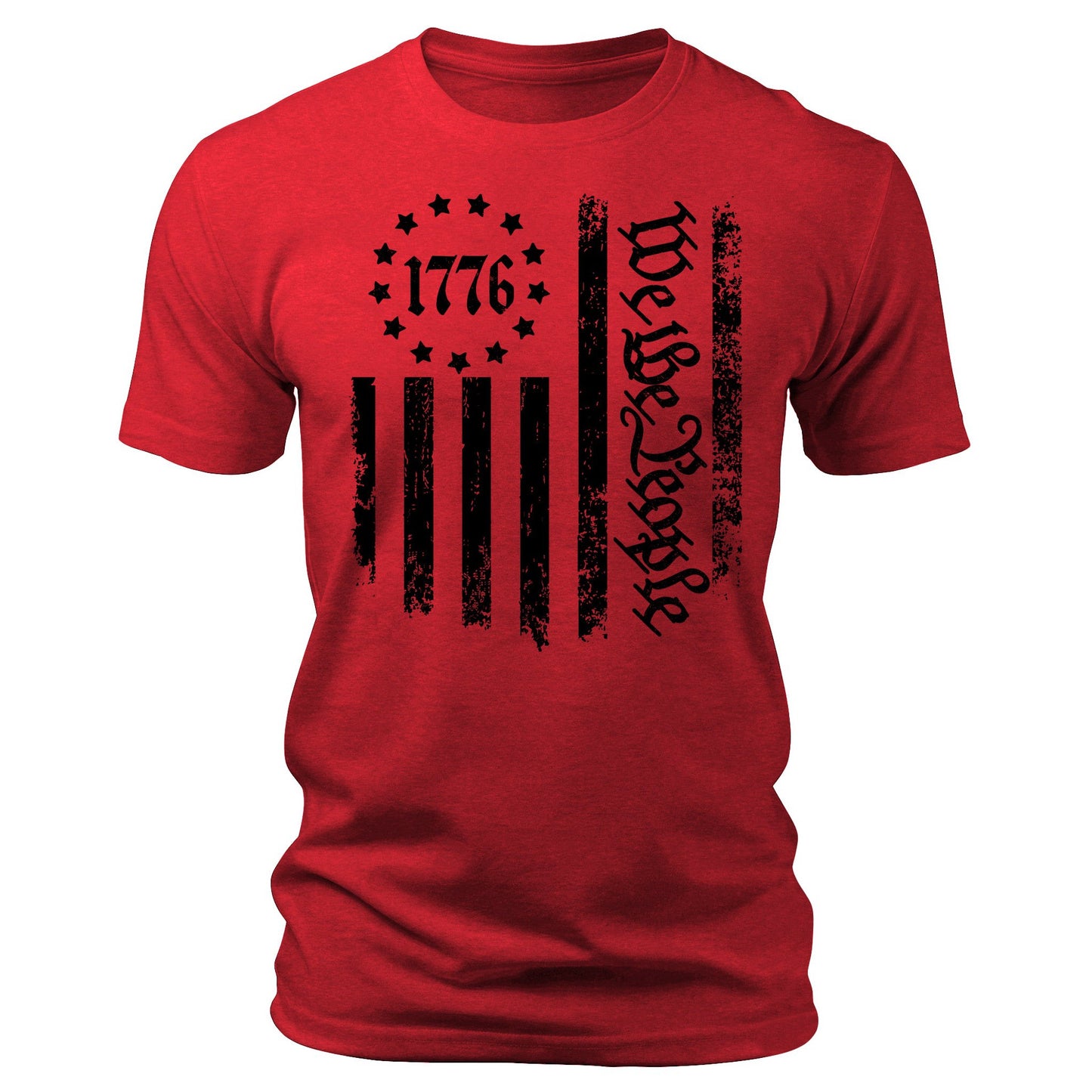 Men's 1776 T-Shirts We The People Patriotic Short Sleeve Crewneck Graphic Tees