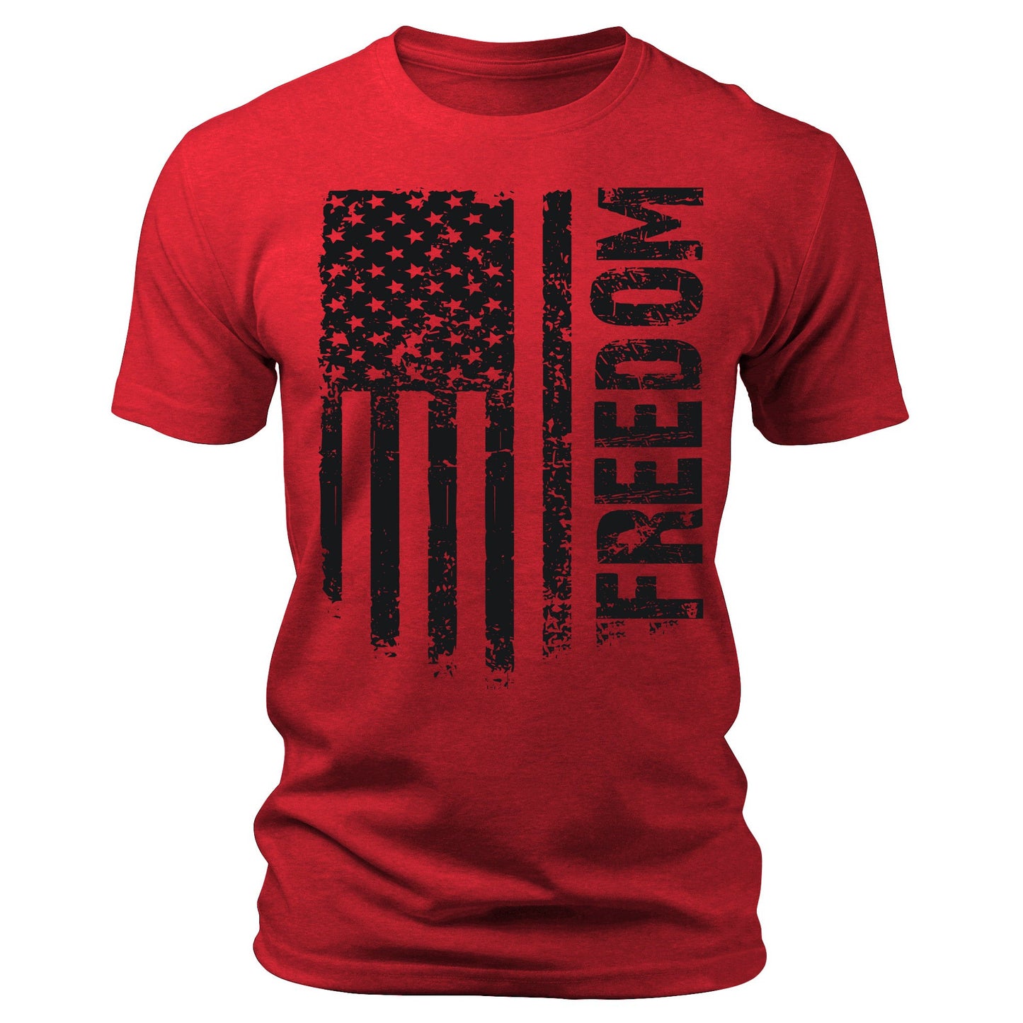 Men's Flag T-Shirts Patriotic Freedom Short Sleeve Crewneck Graphic Tees