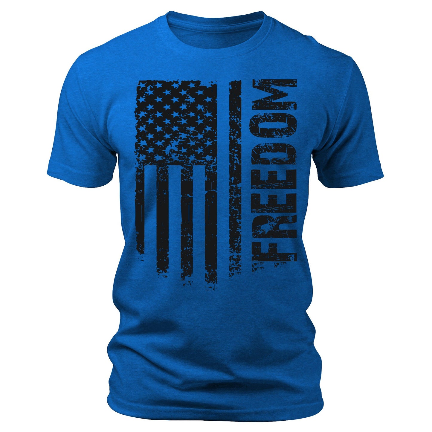 Men's Flag T-Shirts Patriotic Freedom Short Sleeve Crewneck Graphic Tees