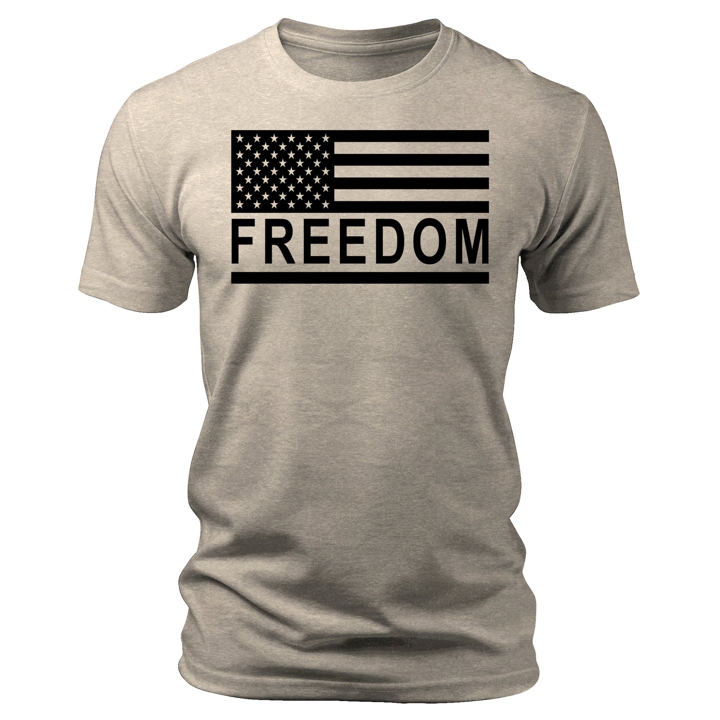 Freedom T-Shirt American Flag Free Speech Patriotic Men's Graphic Tee