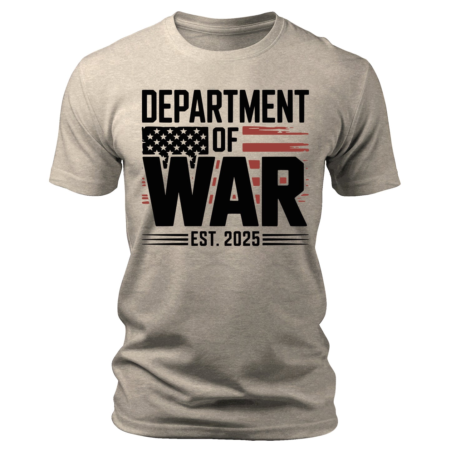 Department of War Established 2025 Re-Established T-Shirt Patriotic Men's Graphic Tee