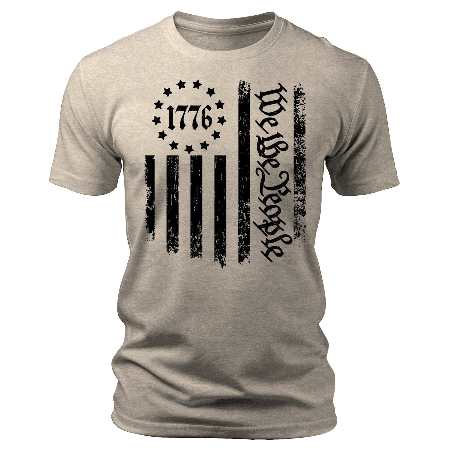 Men's 1776 T-Shirts We The People Patriotic Short Sleeve Crewneck Graphic Tees