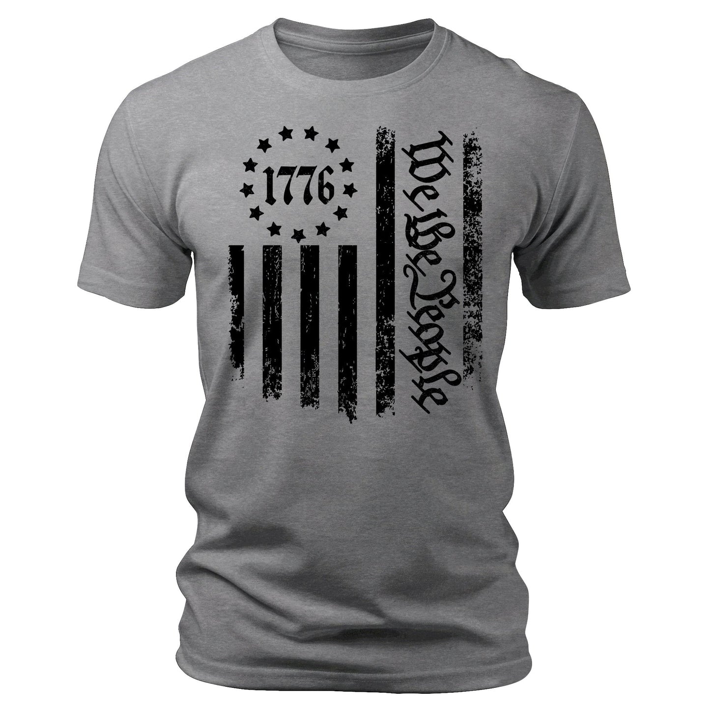 Men's 1776 T-Shirts We The People Patriotic Short Sleeve Crewneck Graphic Tees
