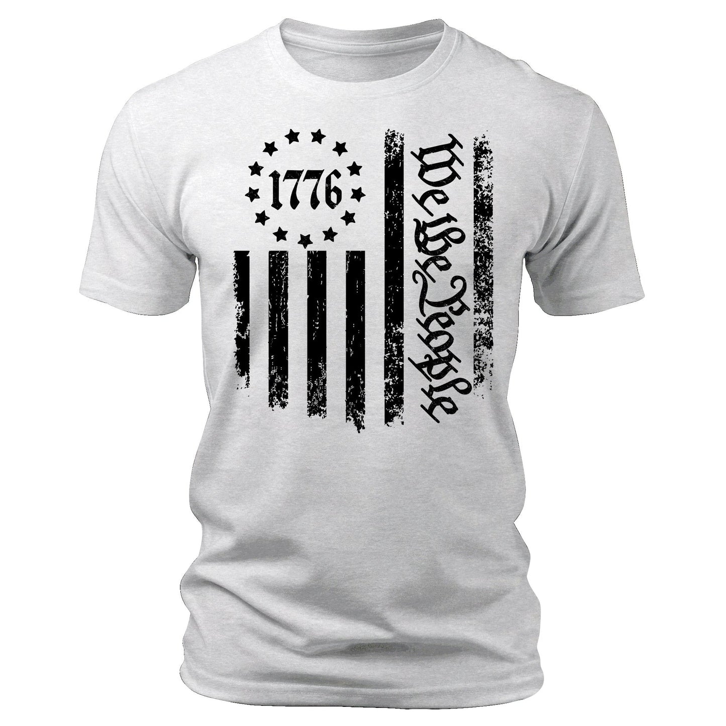 Men's 1776 T-Shirts We The People Patriotic Short Sleeve Crewneck Graphic Tees