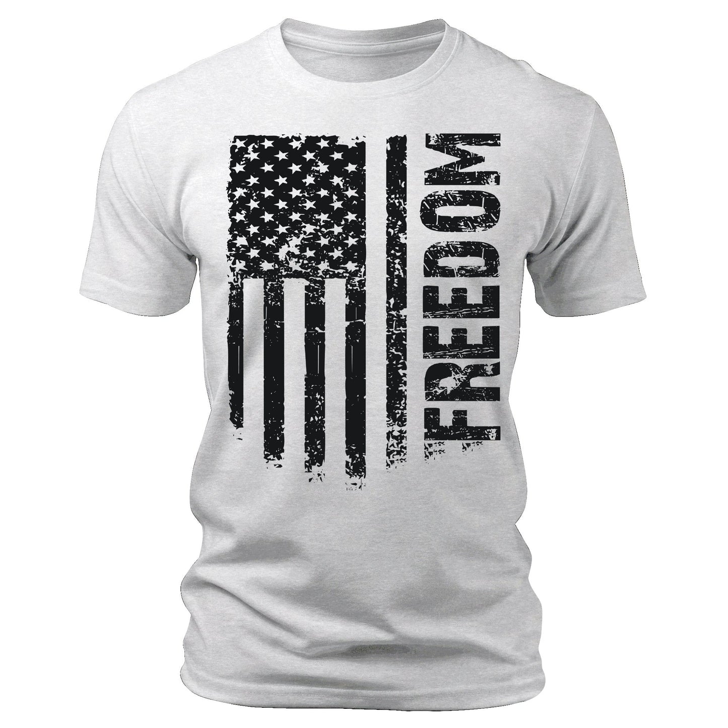 Men's Flag T-Shirts Patriotic Freedom Short Sleeve Crewneck Graphic Tees