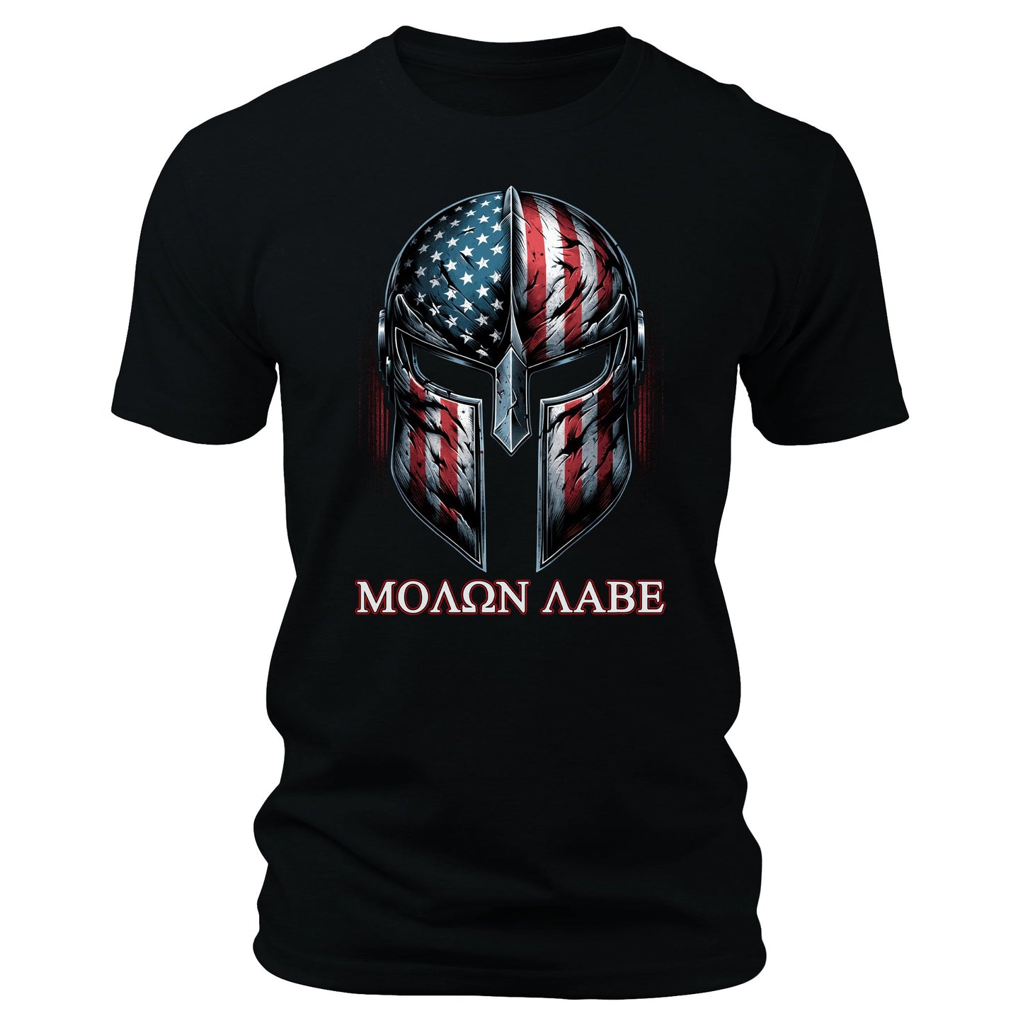 Men's Spartan Patriotic Short Sleeve Crewneck Shirt