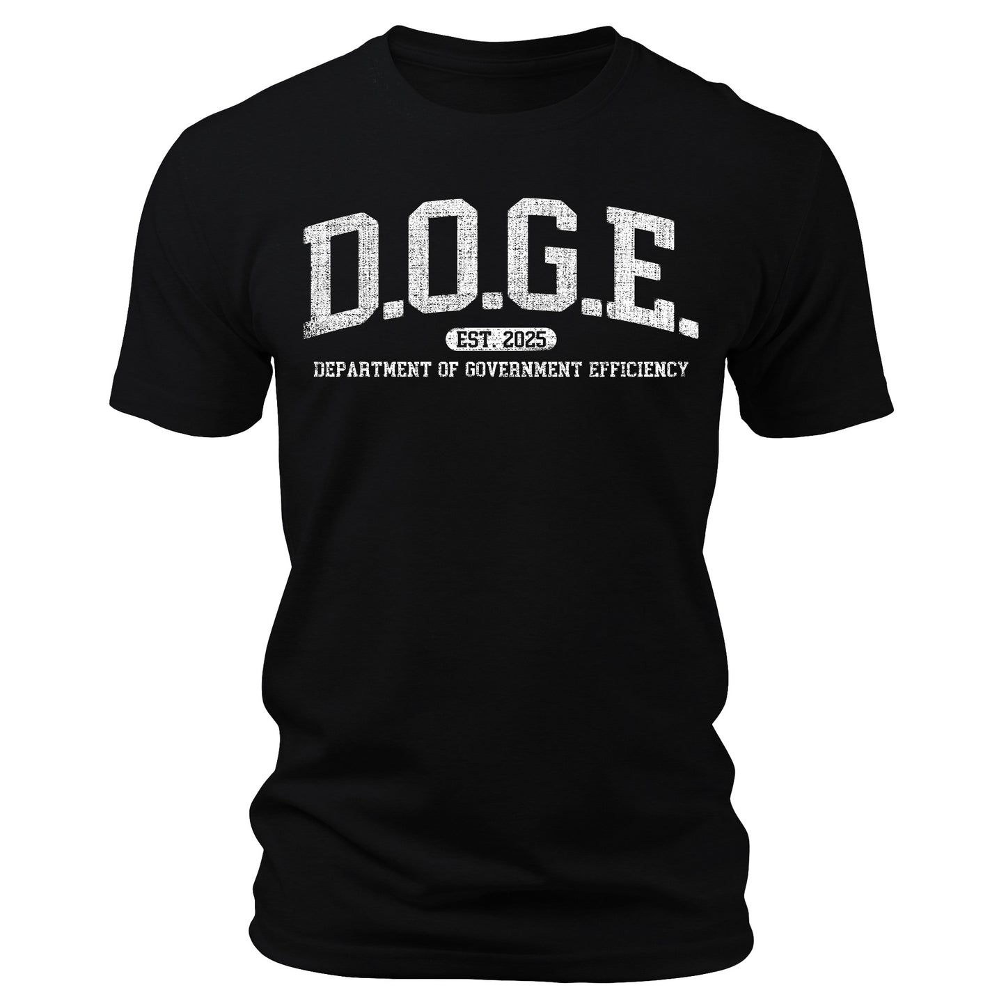 D.O.G.E. Shirt Est 2025 College Print Patriotic Graphic Tee