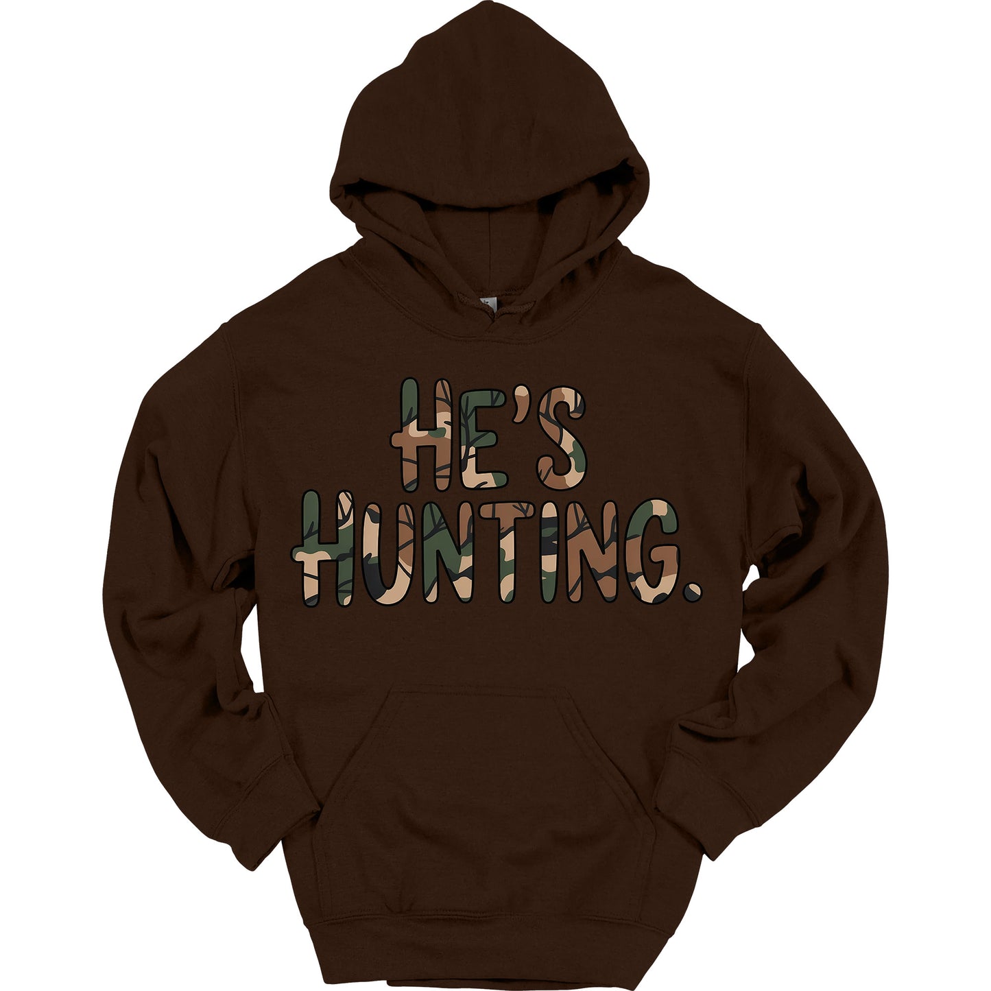 He's Hunting Funny Hoodie