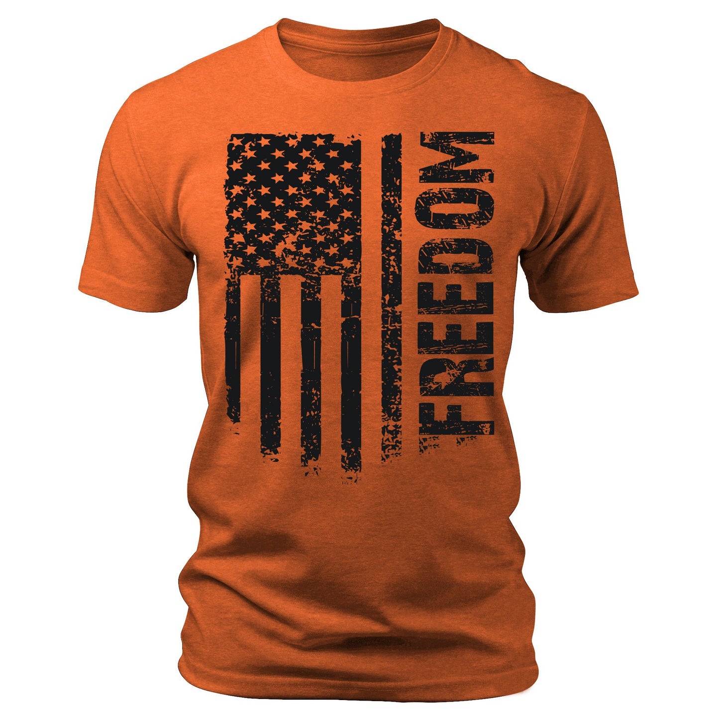 Men's Flag T-Shirts Patriotic Freedom Short Sleeve Crewneck Graphic Tees