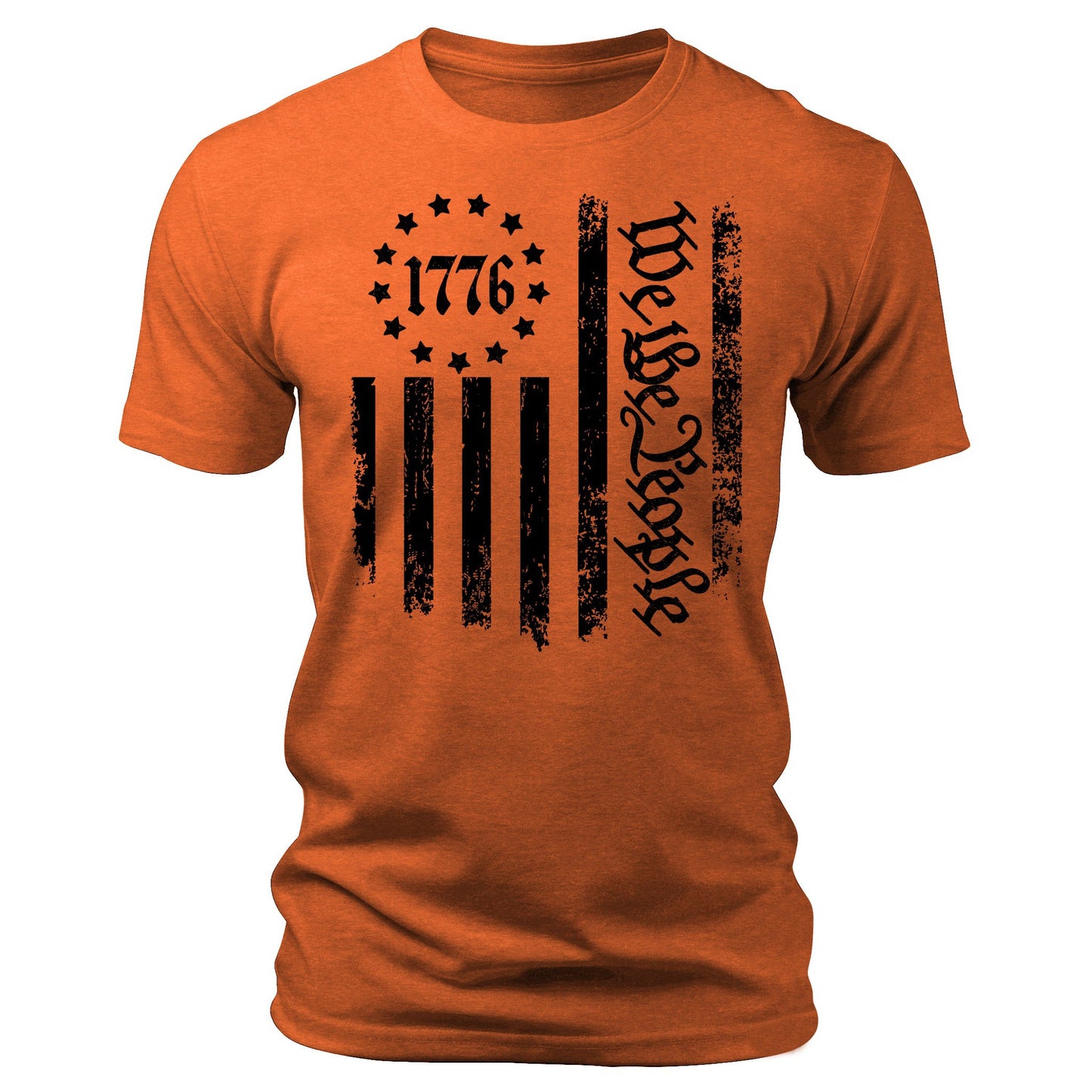 Men's 1776 T-Shirts We The People Patriotic Short Sleeve Crewneck Graphic Tees