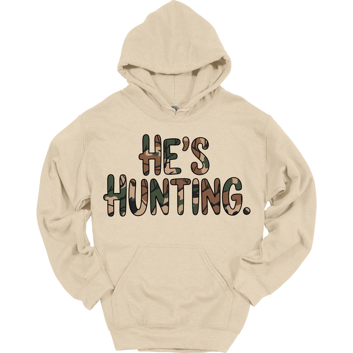 He's Hunting Funny Hoodie