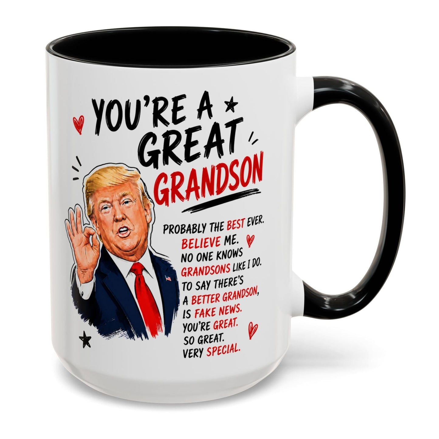 You're A Great Grandson Funny Gift Accent 15oz Coffee Mug