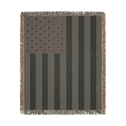 American Flag Woven Blanket 50x60