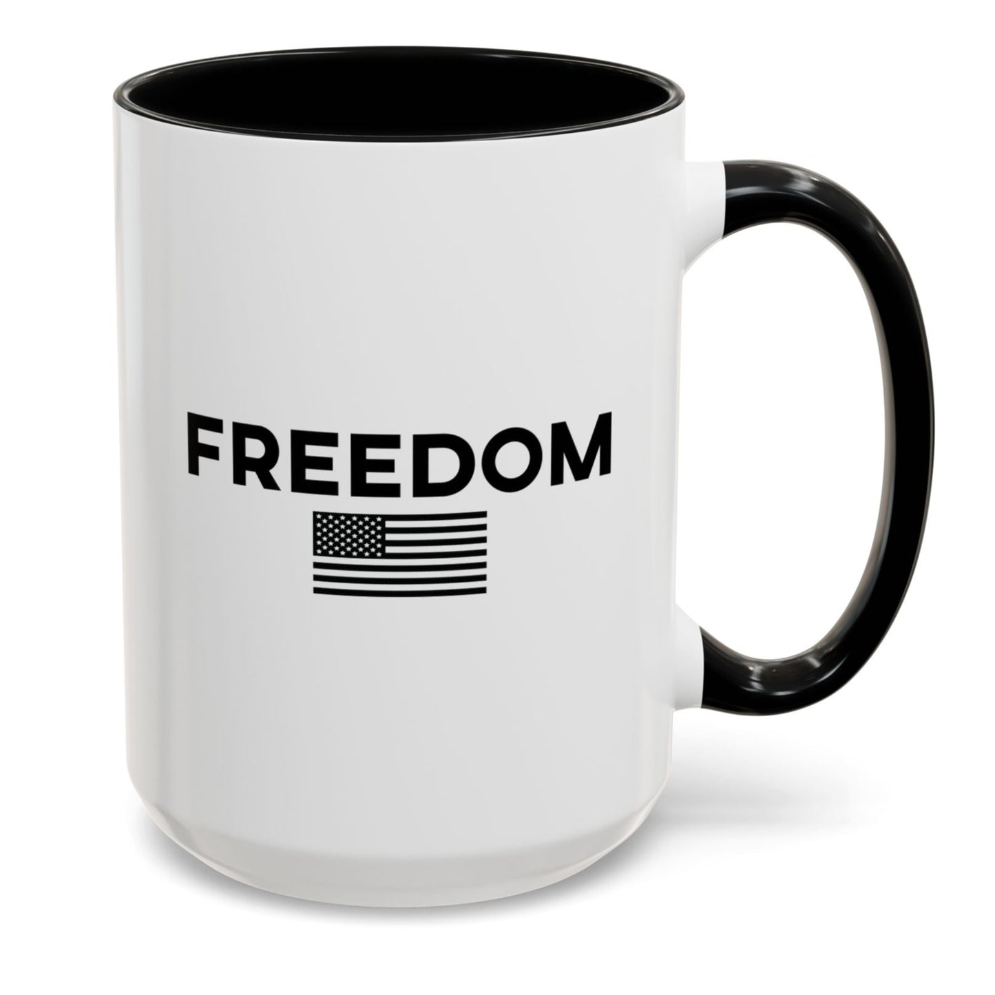 Freedom Flag Accent Coffee Mug