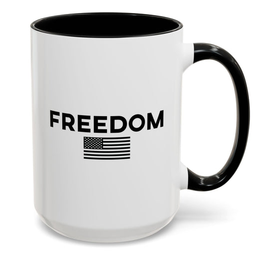 Freedom Flag Accent Coffee Mug