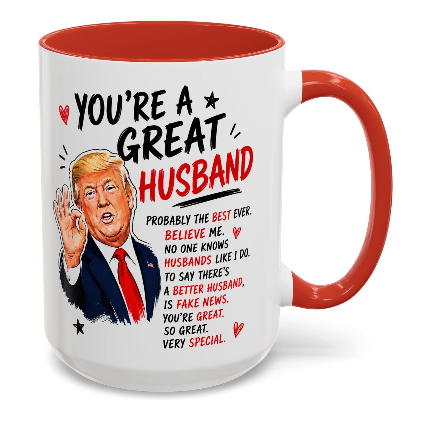 You're A Great Husband Funny Gift Accent 15oz Coffee Mug