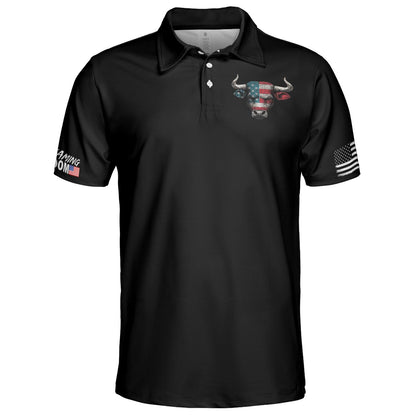 If Genders Confuse You Go Milk A Bull Men's Polo Moisture Wicking Short Sleeve Golf Shirt