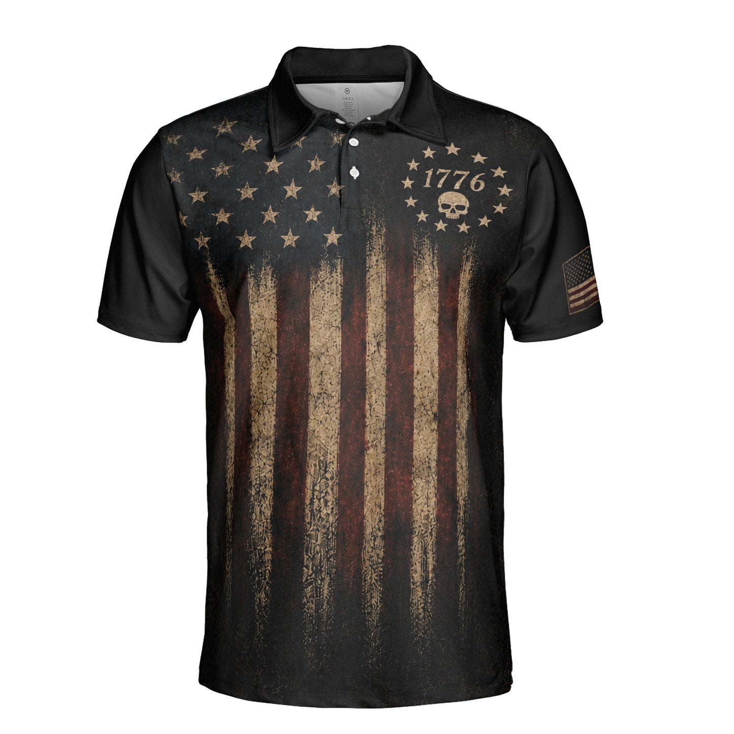 One Nation Under God Moisture Wicking Golf Short Sleeve Polo Shirt