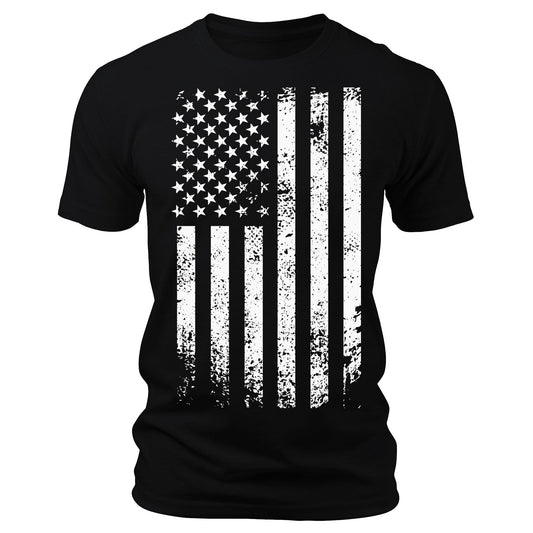 Men's Graphic T Shirts - Patriotic Short Sleeve Crewneck Shirts