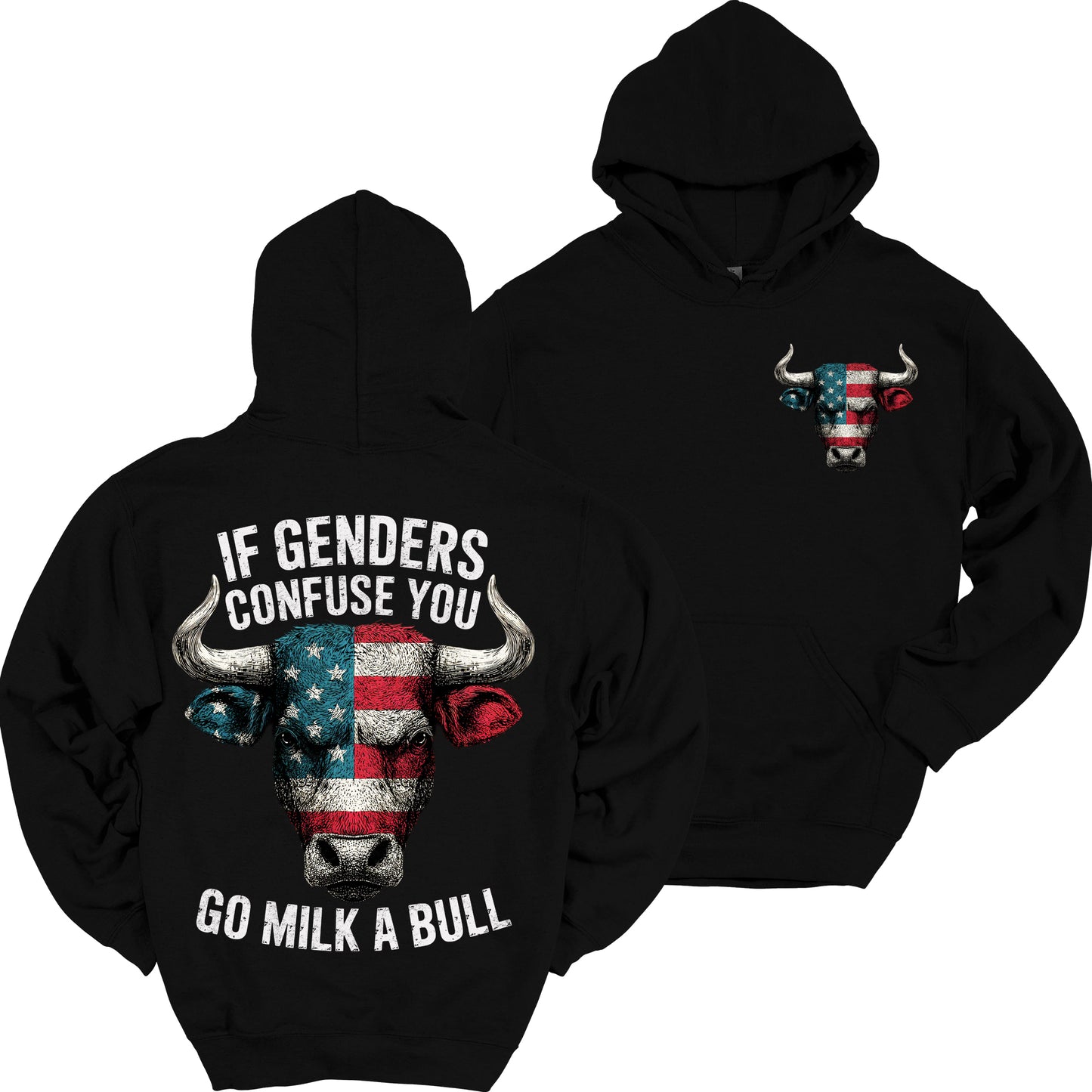 Go Milk A Bull Heavy Blend Hoodie
