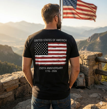 250 Anniversary USA Commemorative Patriotic American T-Shirt