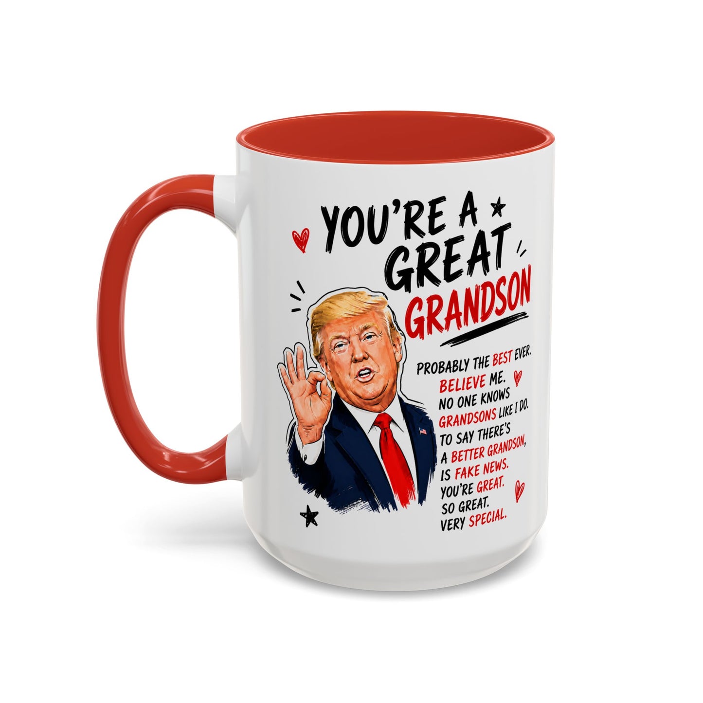 You're A Great Grandson Funny Gift Accent 15oz Coffee Mug
