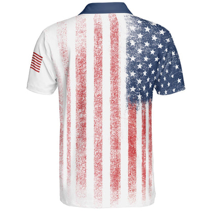 250 Years Of Liberty American Flag Polo Shirt For Men 1776 2026 Patriotic Moisture Wicking Short Sleeve Golf Top