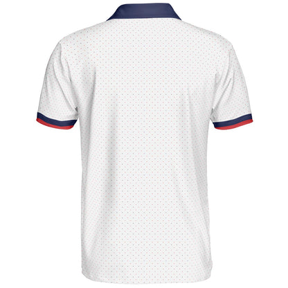 250th Anniversary Polo Shirt for Men America 250 4th of July Patriotic Stars 1776 2026 Moisture Wicking Short Sleeve Golf Shirt