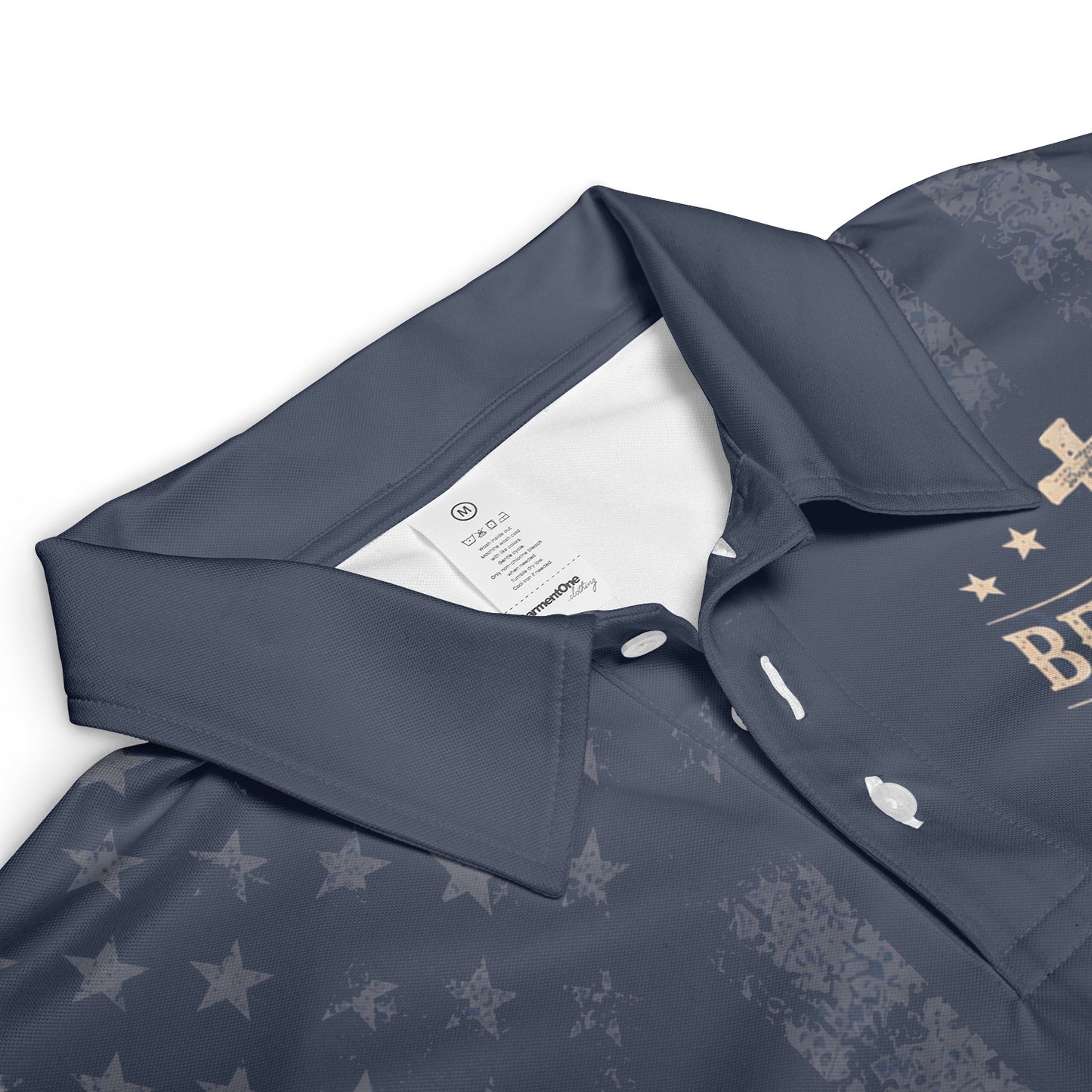 Best Dad Faith Family Freedom Cross Gift Moisture Wicking Golf Short Sleeve Polo Shirt