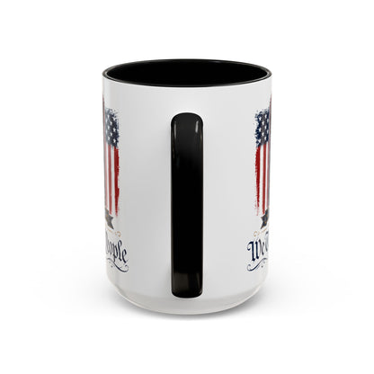 250 Anniversary USA Commemorative Patriotic We The People 1776 - 2026 Accent 15oz Coffee Mug