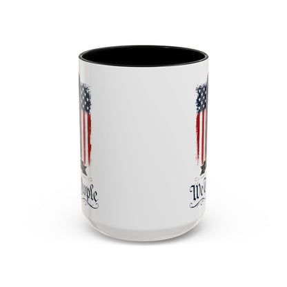 250 Anniversary USA Commemorative Patriotic We The People 1776 - 2026 Accent 15oz Coffee Mug
