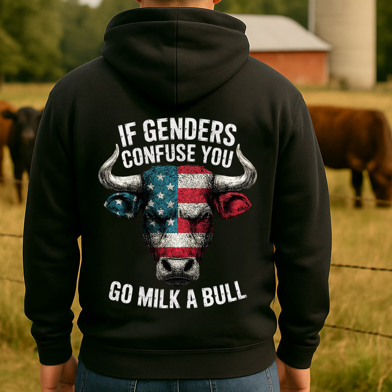 Go Milk A Bull Heavy Blend Hoodie