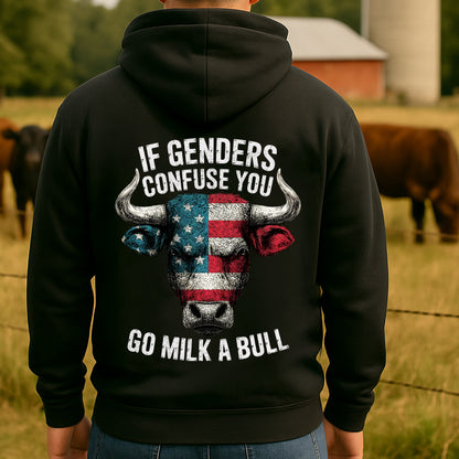 Go Milk A Bull Heavy Blend Hoodie