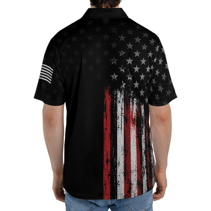 4th of July Polo Shirts for Men 250th Anniversary Patriotic American Flag Moisture Wicking Short Sleeve Golf Top