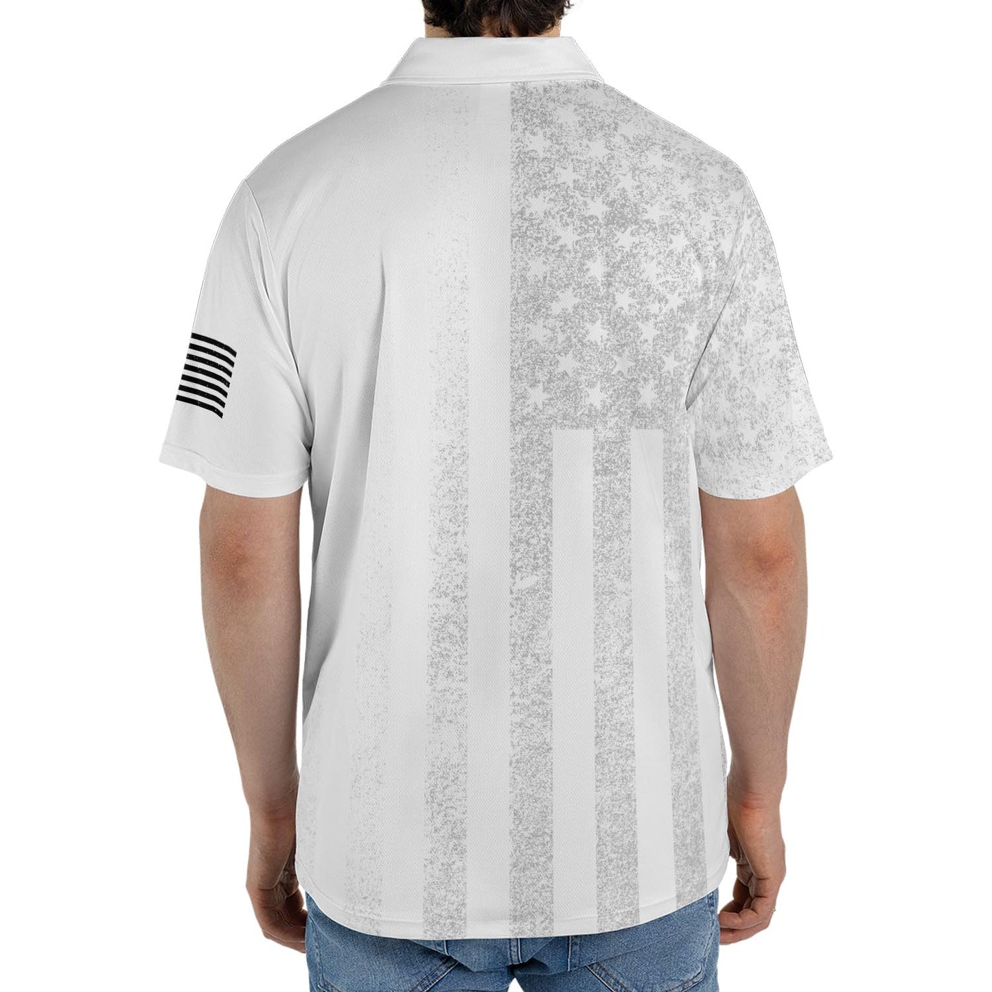 250th Anniversary White Polo Shirt for Men America 250 United We Stand 1776 2026 Moisture Wicking Short Sleeve Golf Top