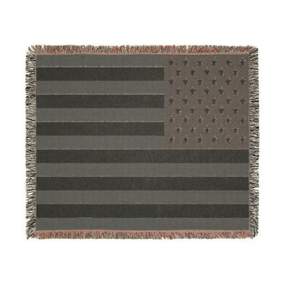 American Flag Woven Blanket 50x60