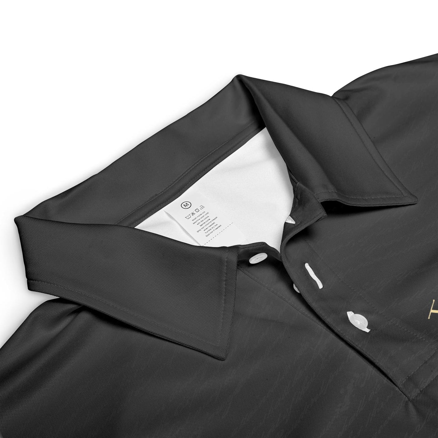 We The People Constitution Black Polo Shirt For Men Est 1776 Patriotic Moisture Wicking Short Sleeve Golf Top