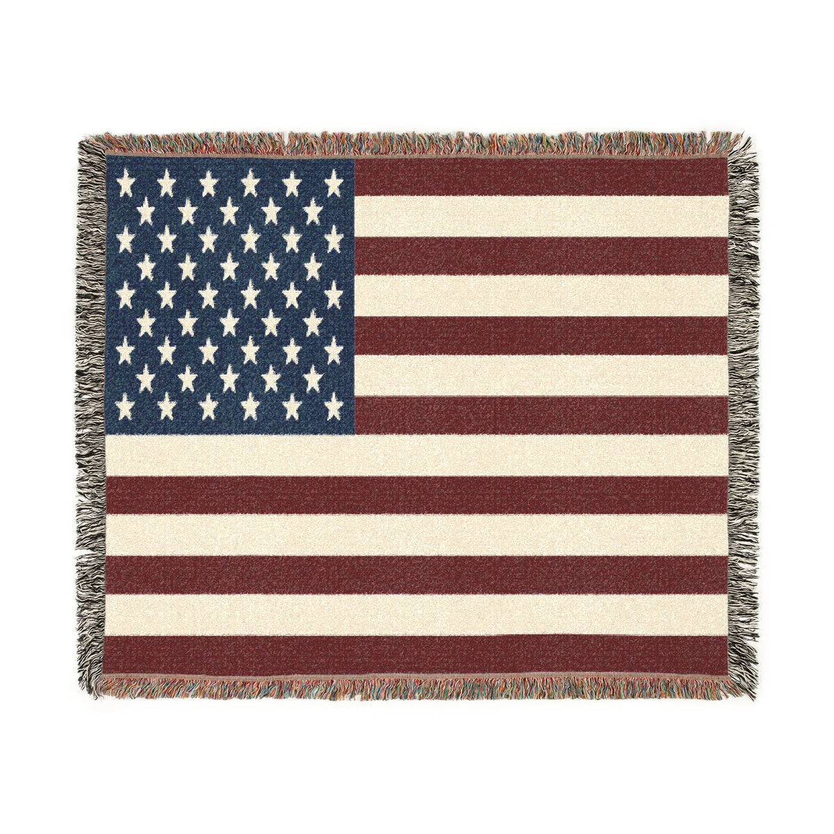American Flag Woven Blanket 50x60