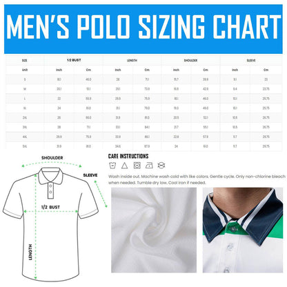 Best Dad American Flag Polo Shirt For Men Patriotic Moisture Wicking Short Sleeve Golf Top