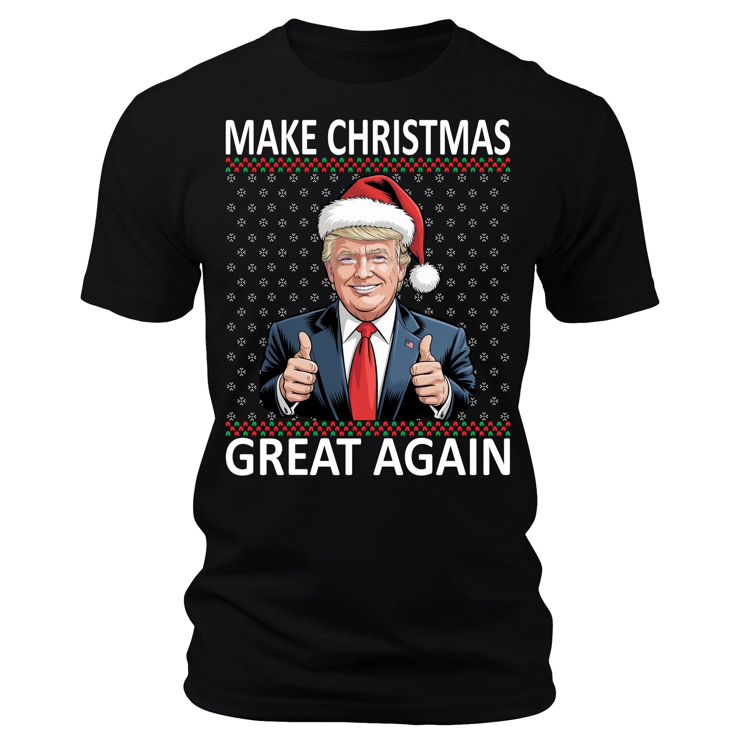 Make Christmas Great Again Funny Trump Christmas T-Shirt