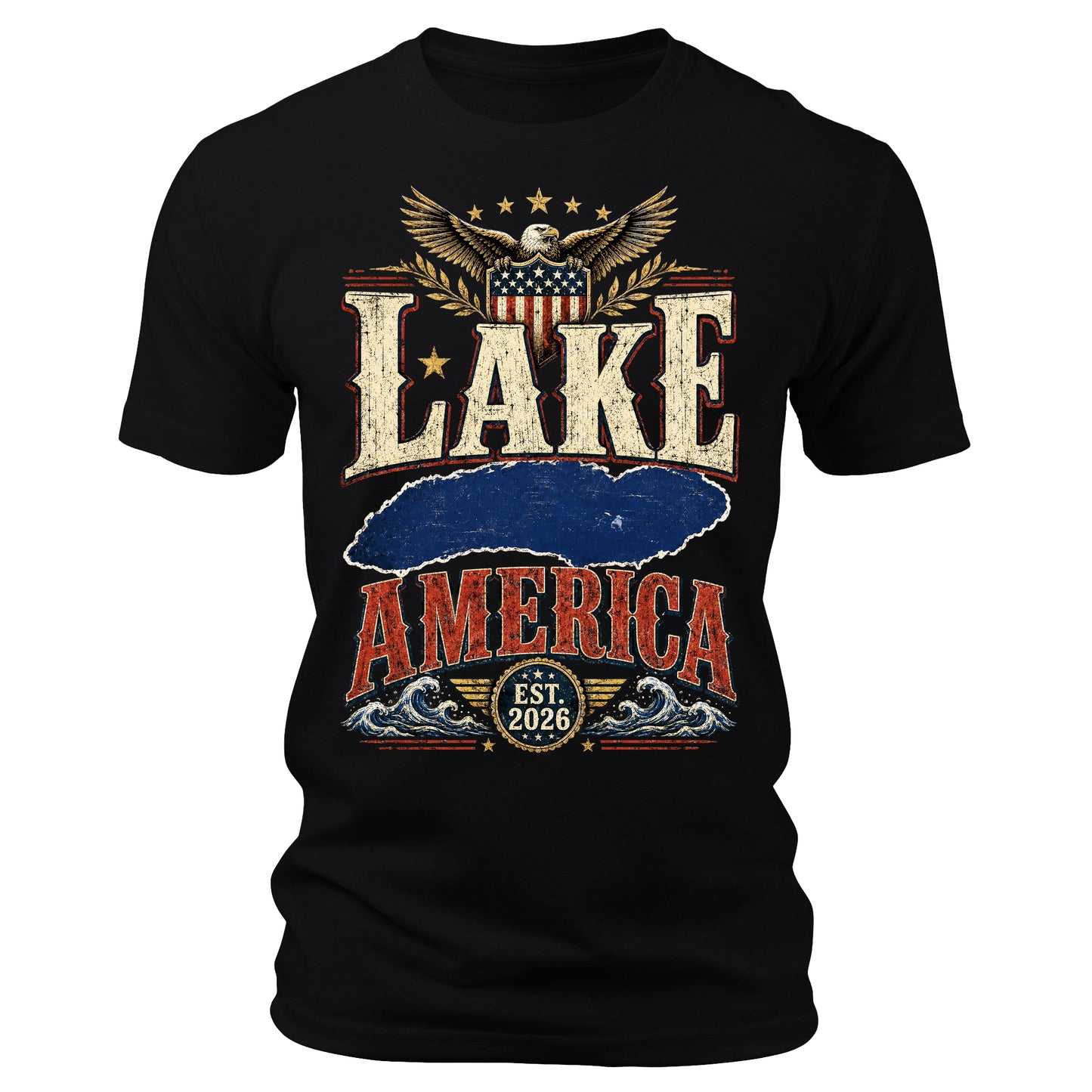 Lake America Funny Graphic Tee