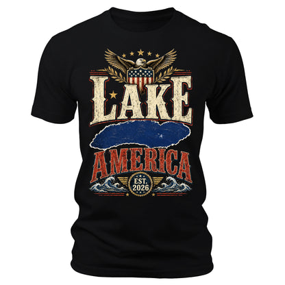 Lake America Funny Graphic Tee