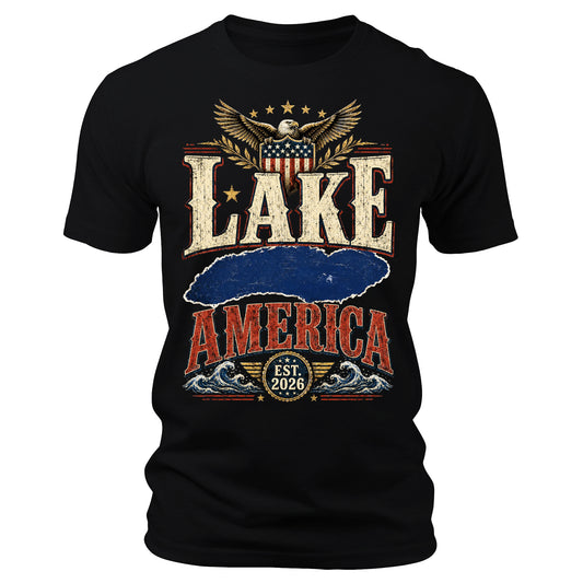 Lake America Funny Graphic Tee